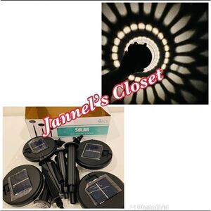 Solar Powered Pathway Lights Outdoor, Bright LED Solar Lights Outdoor 4 …